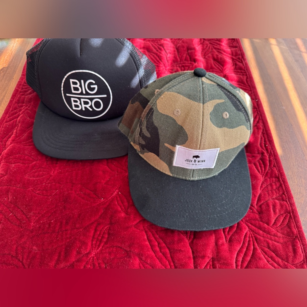 Kids hat bundle for big bro and little bro